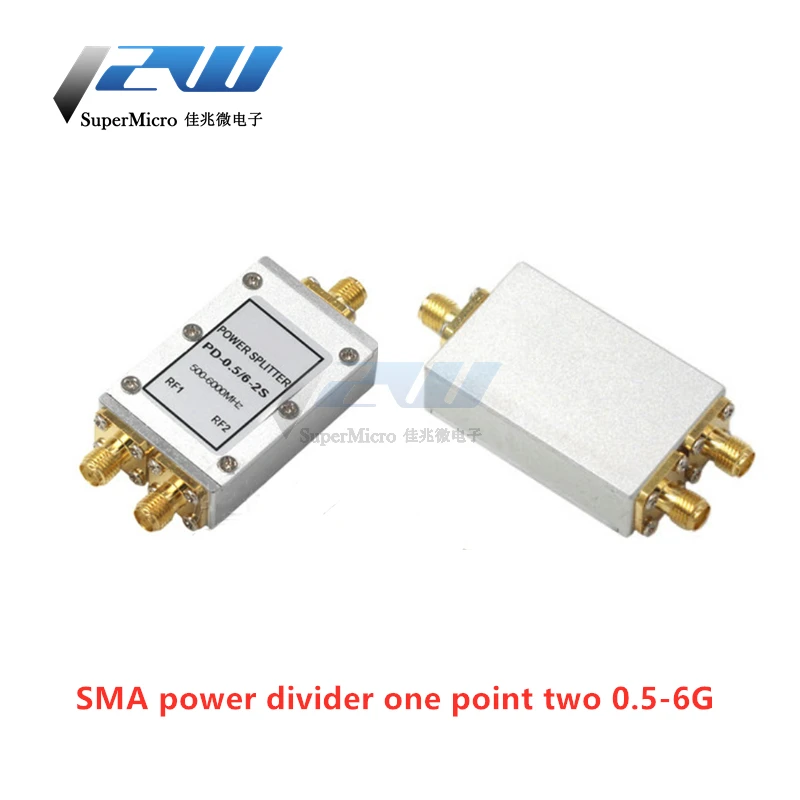 SMA power splitter 2-8G 2.4G WIFI 1 point 2 RF microstrip power splitter 500-6000MHz 1.5-8G microstrip two power splitter female