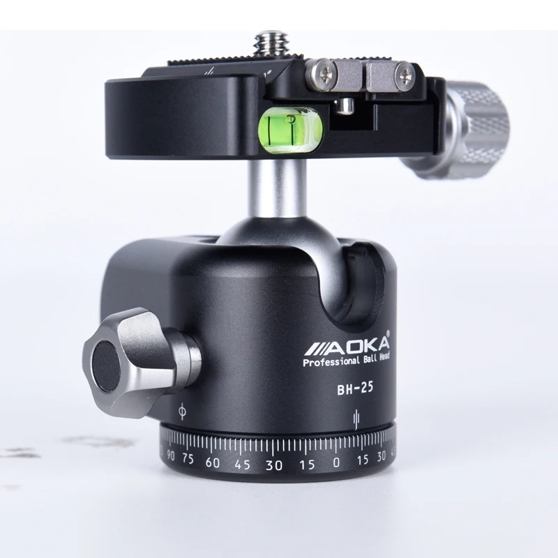 AOKA BH25 Low gravity high quality aluminium tripod ball head