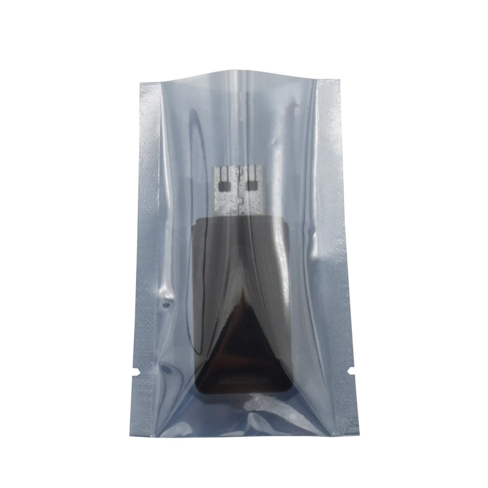 100pcs Mini Size 5*8cm(1.96''x3.14'') Open Top Anti Static Bag Small Electronic Accessories Shielding Antistatic Package Bag