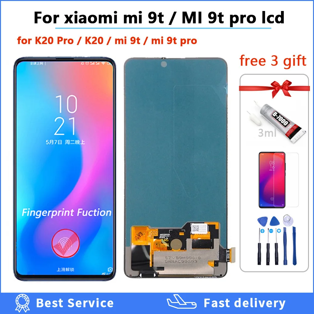 Original lcd For Xiaomi Mi 9T Pro mi9t display for Redmi K20 Pro LCD Display + Touch Screen digitizer Assembly mi 9t lcd 6.39\