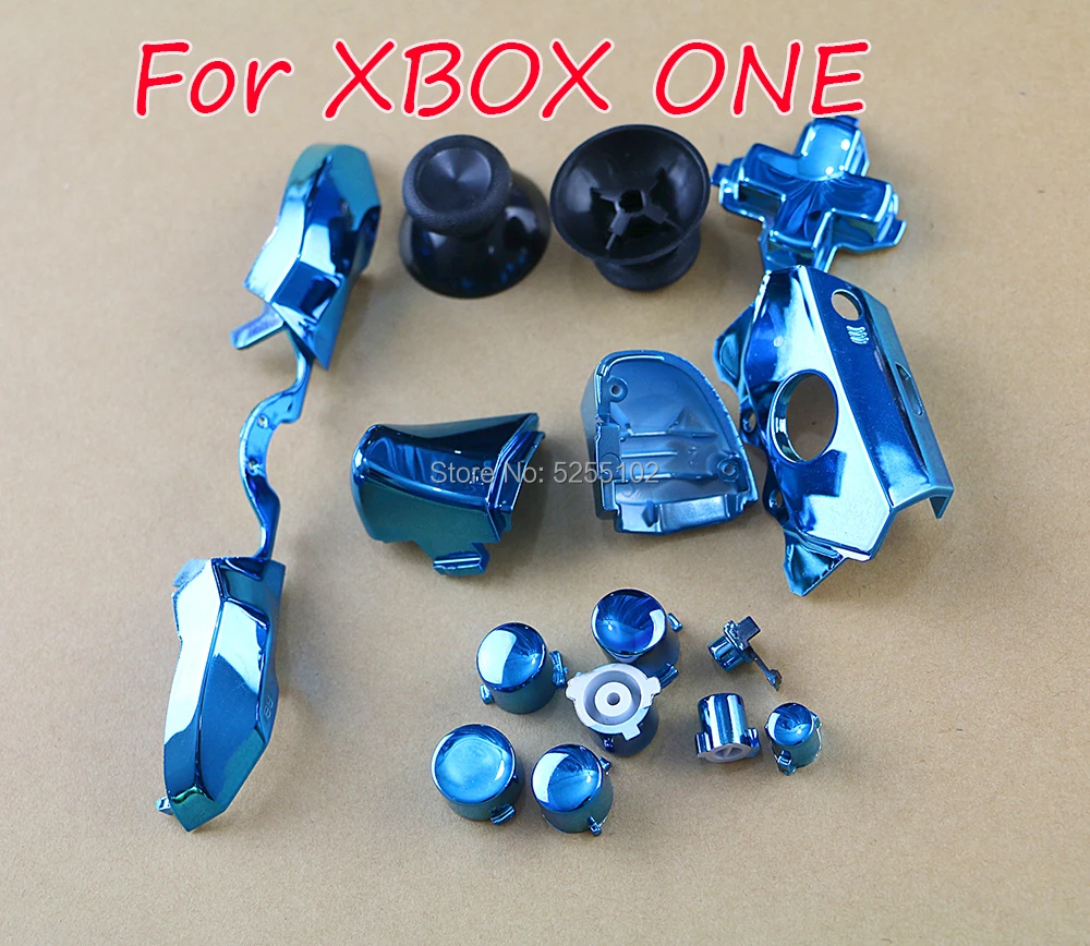 1set Bumper Triggers Buttons Replacement Chrome Full Set D-pad LB RB LT RT ABXY Button For Xbox One Elite Controller