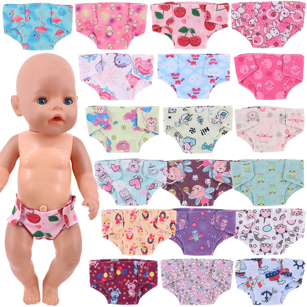 15 Styles Doll Panties 43cm New Born Baby Doll Items Accessories for American 18 Inch Girl Baby Reborn Generation,Toys For Girls