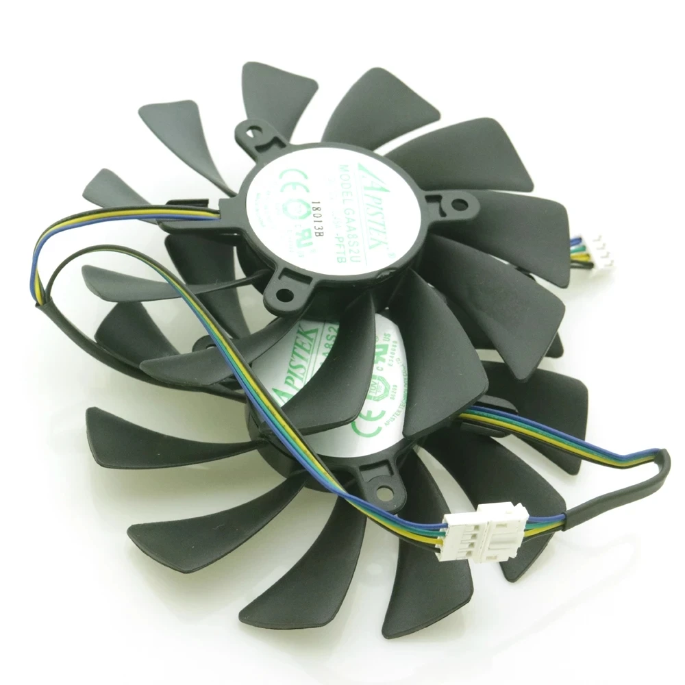 GAA8S2U - PFTB 95mm 42*42*42mm DC12V 0.45A 4wire 4pin VGA Fan For ZOTAC GTX1080Ti AMP EDITION 11GB Graphics Card Cooling Fan