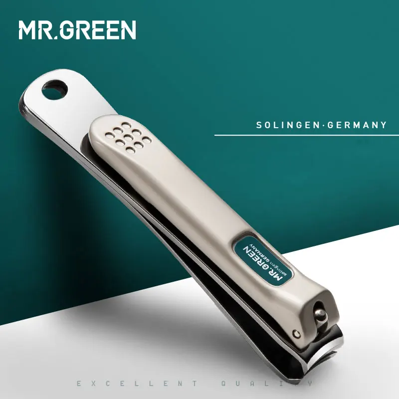 MR.GREEN-Juego de cortaúñas profesional de acero inoxidable para el hogar, herramientas de manicura 4 en 1, kit de aseo, arte portátil, limpieza