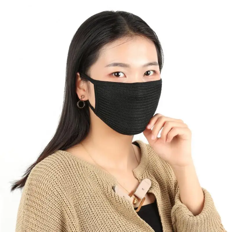 Nose And Mouth Mask Anti Dust Face Cover Black Kids Reusable Korean/Japanese