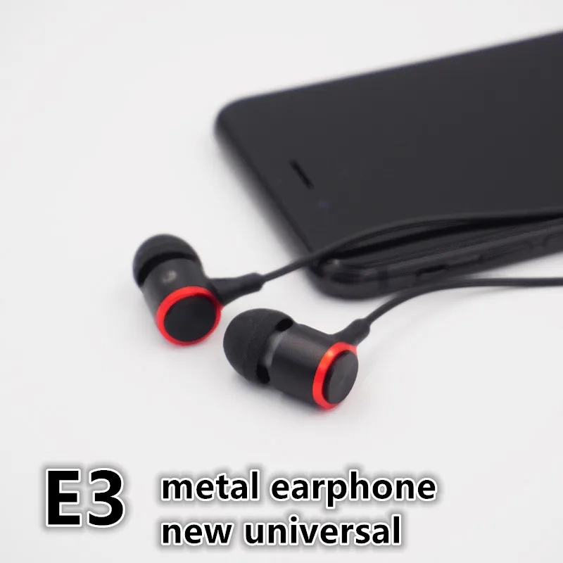 Проводные наушники, наушники для Oneplus 6T 6 5T 5 4 3T 3 2 1 X One Plus One, наушники с разъемом 3,5 мм, наушники с микрофоном, Спортивная гарнитура E3 wired earphone 3.5mm earphone stereo wird metal headset Sport Run