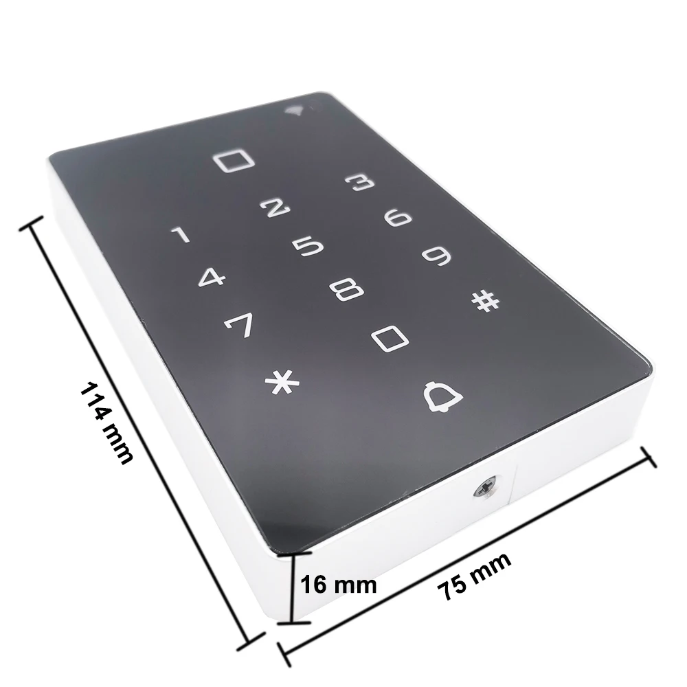 Imagem -03 - Cartão Rfid Leitor de Teclado Bloqueio da Porta id de Proximidade 125khz ic 13.56mhz Exterior Tuya Controle Remoto à Prova Dágua