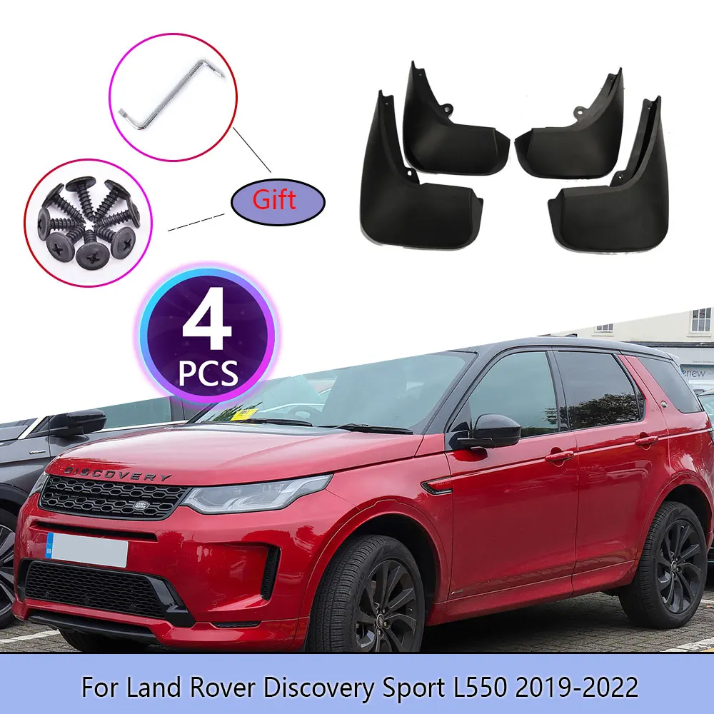 4PCS Mudguards For Land Rover Discovery Sport L550 2019~2022  Screw Cladding Splash  Durable Flaps Mudflap Wheel Accessories