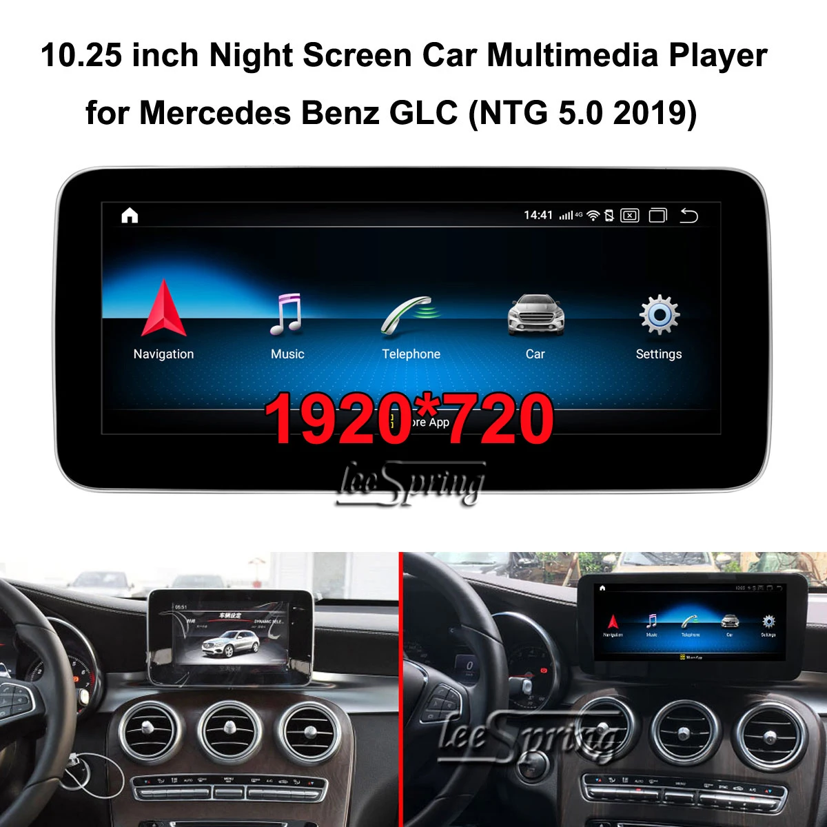 10.25 inch Car Multimedia player for Mercedes Benz GLC X253 (NTG 5.0 system 2015) Android 11 GPS Navigation