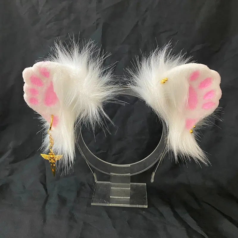 

Original Cat Claw and Animal Ears Pink Lovely Lady Hair Band Cosplay Accessories Halloween Props