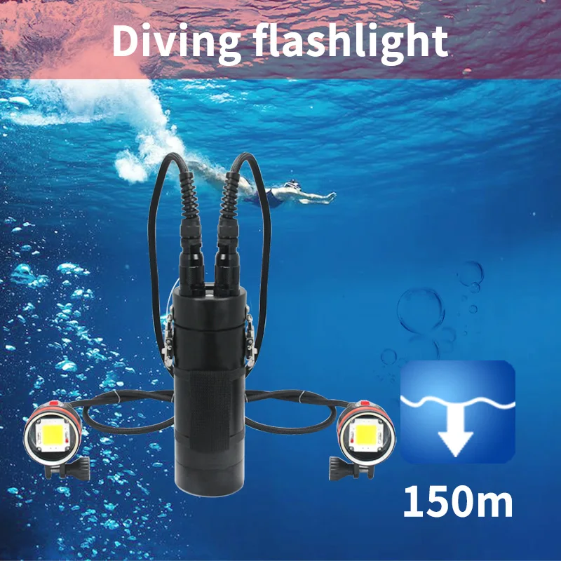 DH102 Large diving lights Max 10,000 lumen diving lignting HD diving video light Underwater 150m diving photography fill lights