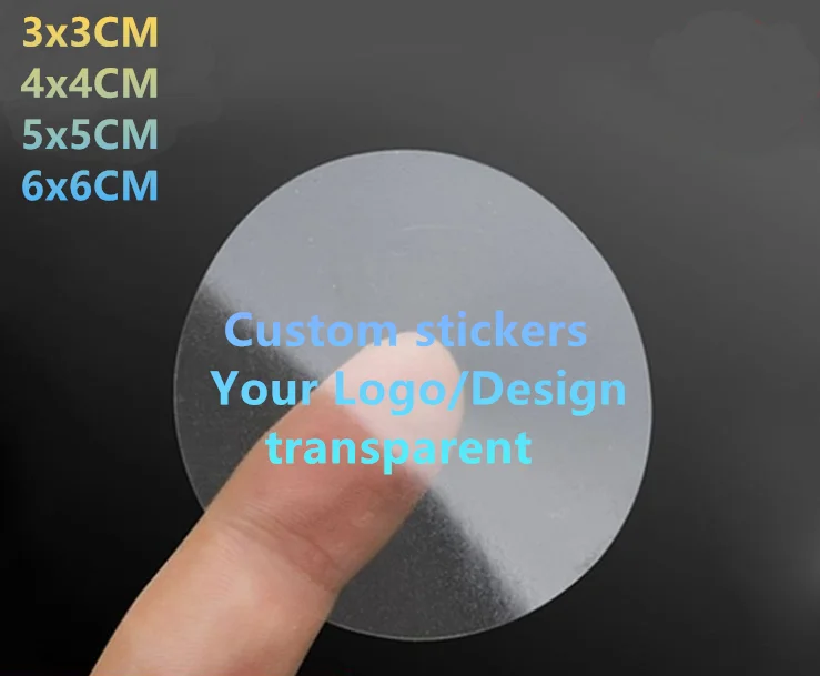 

1000PCS Custom stickers Free Print Logo Wedding Stickers printed Design transparent clear adhesive round label Sticker Gift Tags