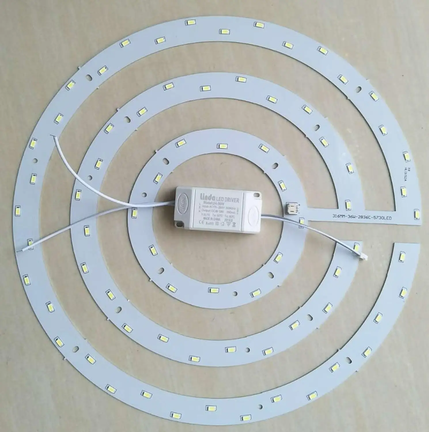 LED ceiling lamp retrofit lamp board ring lamp tube module patch light source fan lamp round wick lamp lamp panel power 36W