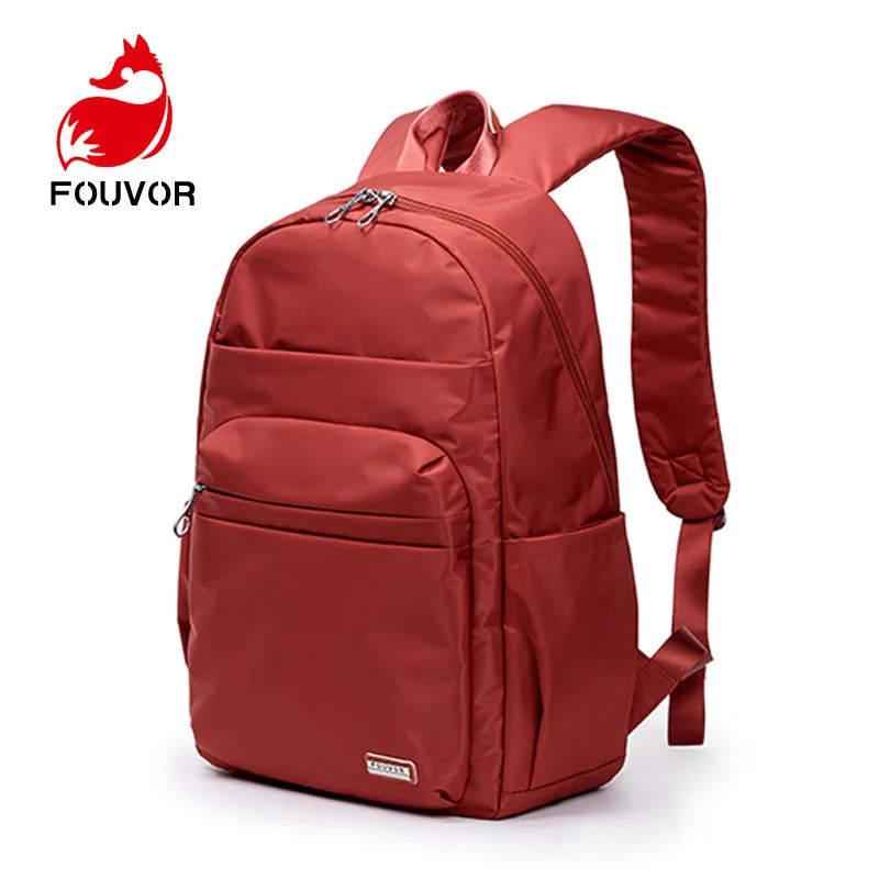 Fouvor Unisex School Bag Waterproof Nylon Brand Schoolbag Business Men Women Backpack Bag Computer Packsack anti thief 2800-14#