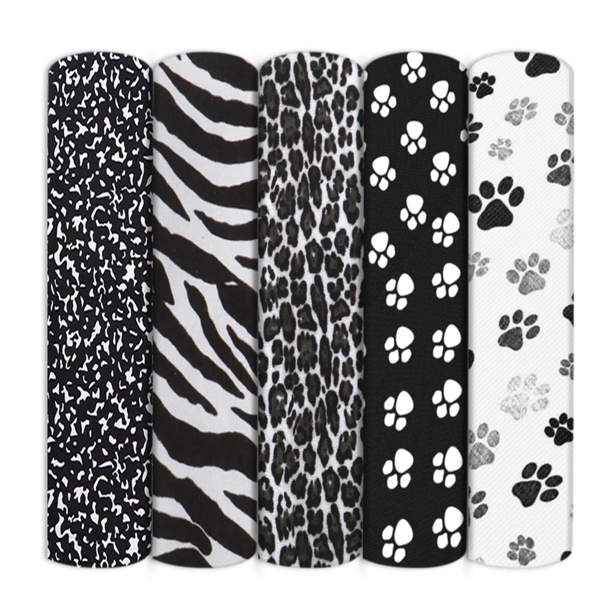 Tessuto di cotone poliestere Zebra Patchwork per tessuti per bambini che cuciono tessuti trapuntati materiale per ricamo fatto a mano fai da te, 1