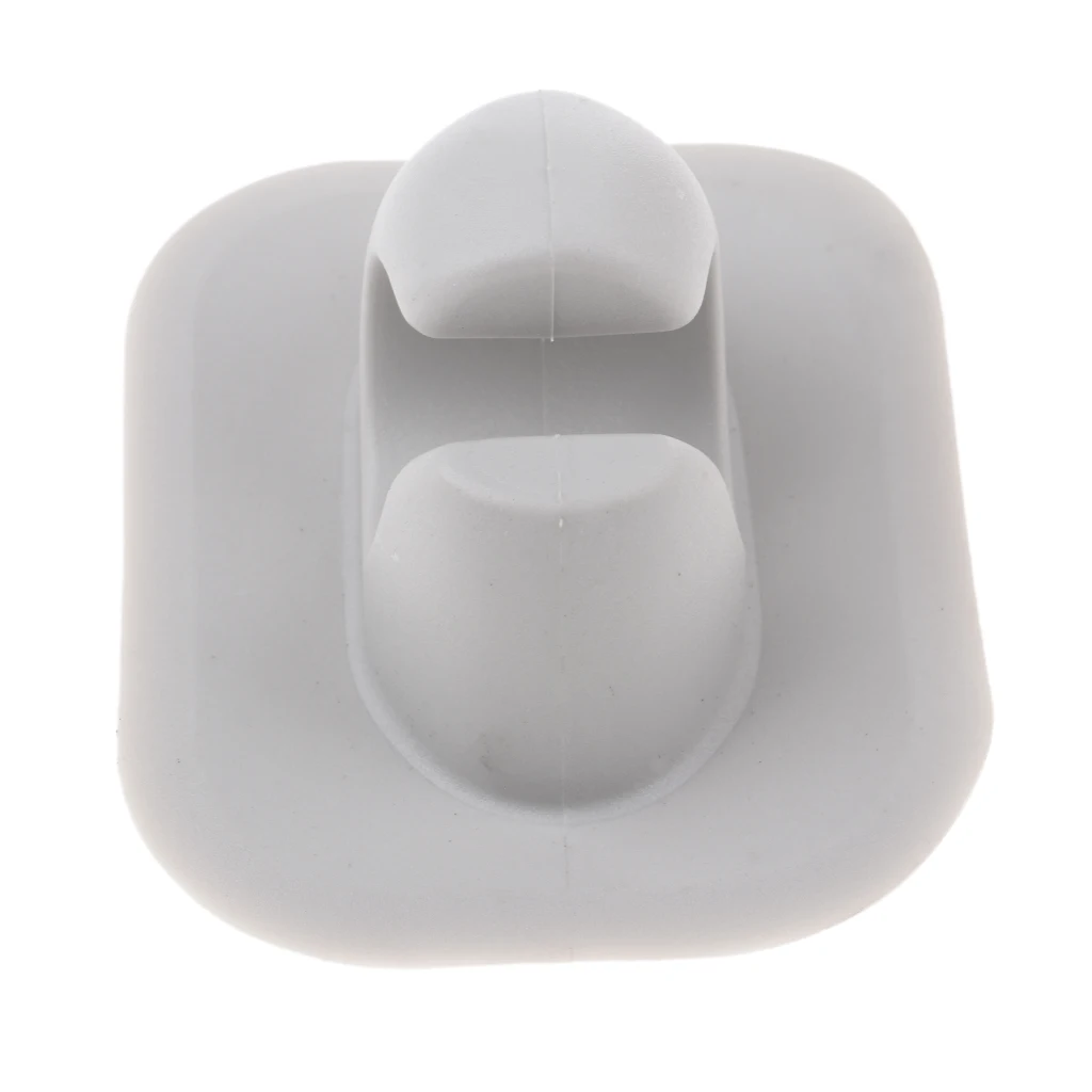 Caiaque Canoa Barco Paddle Clips, Pólo Titular Mount Patch Substituição, leve, durável, cinza PVC