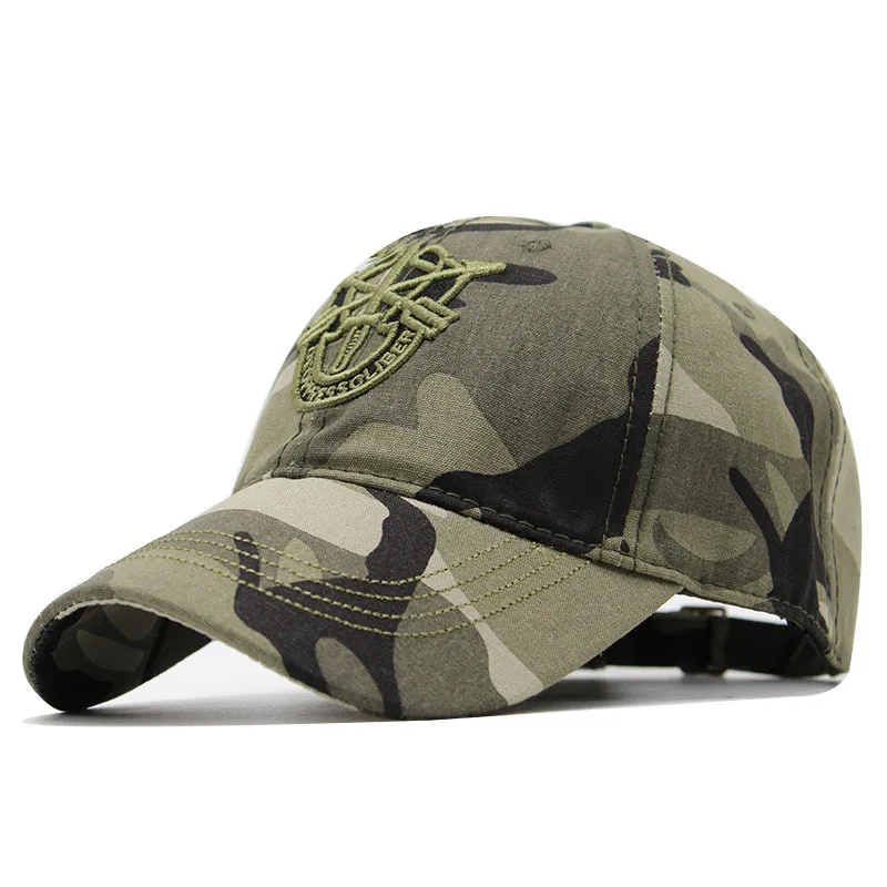 2021 New Camo Baseball Cap Fishing Caps Men Outdoor Hunting Camouflage Jungle Hat Airsoft Tactical Hiking Casquette Hats