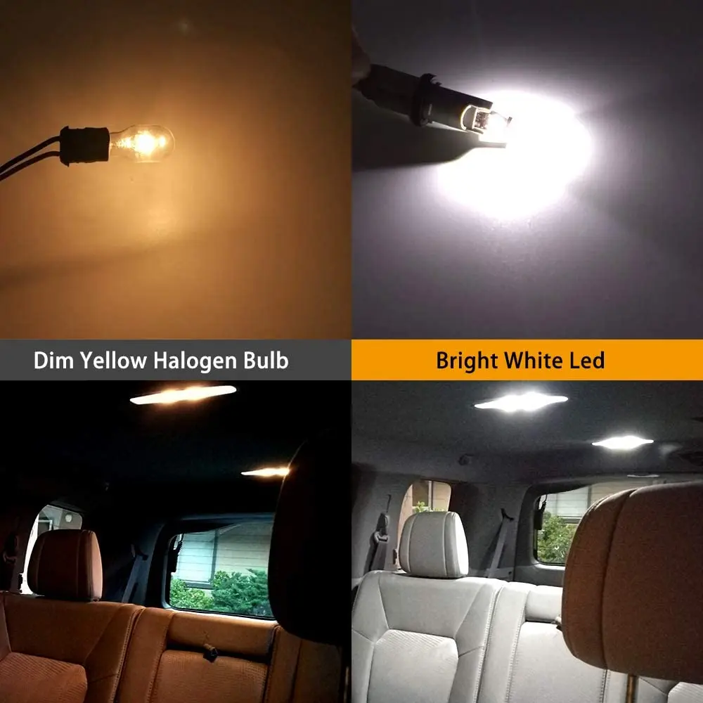 YHKOMS Led Canbus W5W Led Bulbs 168 194 6000K White Signal Lamp Dome Reading License Plate Light Car Interior Lights Auto 12V