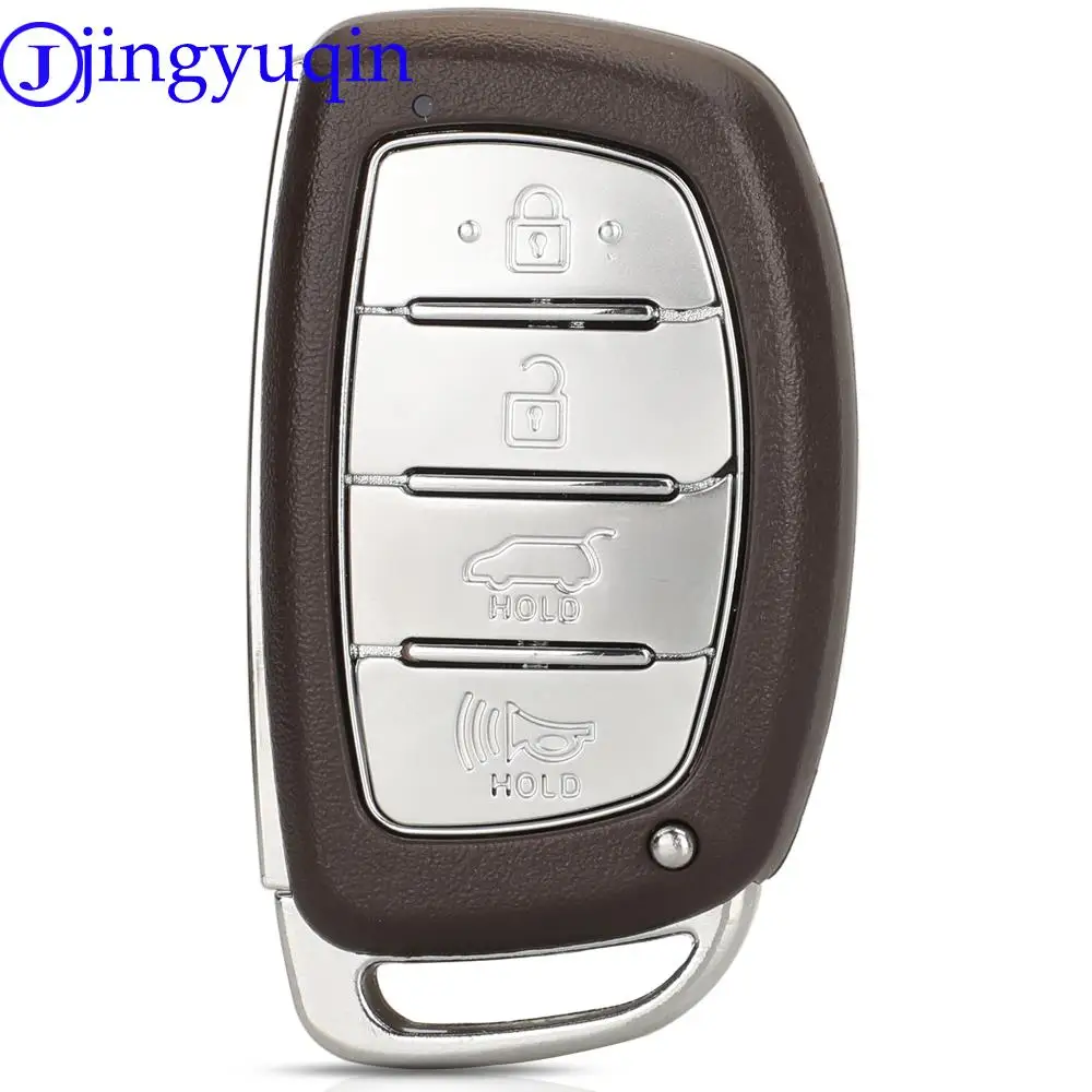 Jingyuqin 4 pulsanti guscio chiave auto a distanza per Hyundai IX35 TUCSON P/N: muslimatfccid: TQ8-FOB-FF03 Chip ID46