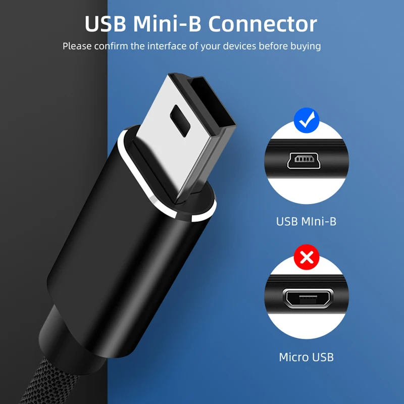 USB Type C 3.0 to USB Mini B Cables OTG Converter USB C Data Cords Mini B Adapter for Hard-disk Camera Printer Piano Typec Cable