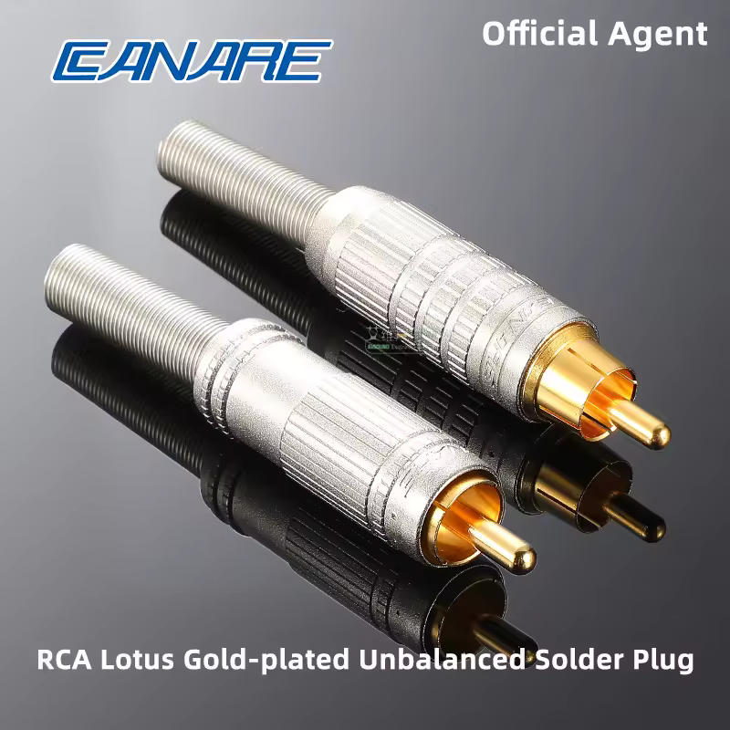 Разъём разъёма Canare RCA F-09 F-10 Broadcast Grade RCA Несбалансированный интерфейс Lotus Fever HIFI аудио и видео для загорания