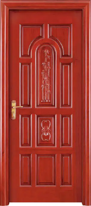 Custom traditional doors solid oak wood doors contemporary single front door interior door available D-016