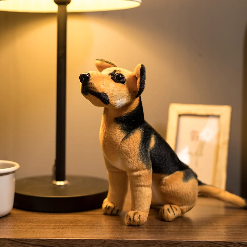 Plush German Shepherd Dog Plush Toy Plushies Simulation Dalmatian Doll Stuffed Animal Tiger Deer Home Decoration Gifts for Kids