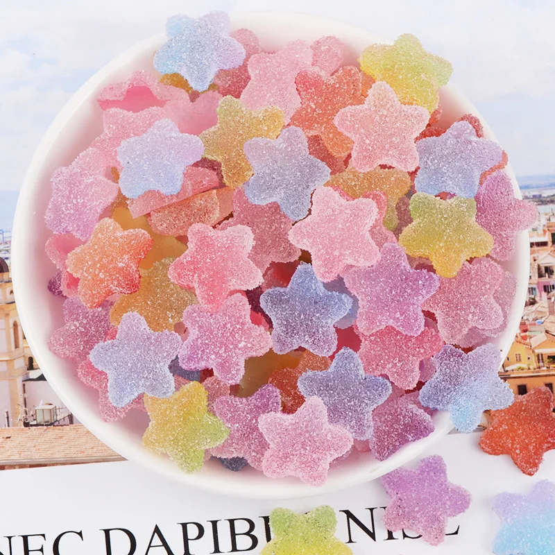 15Pcs Love heart Star Candy Addition Slime Filler for Slime DIY Polymer Addition Slime Accessories Toy Model Tool for Kids Toys