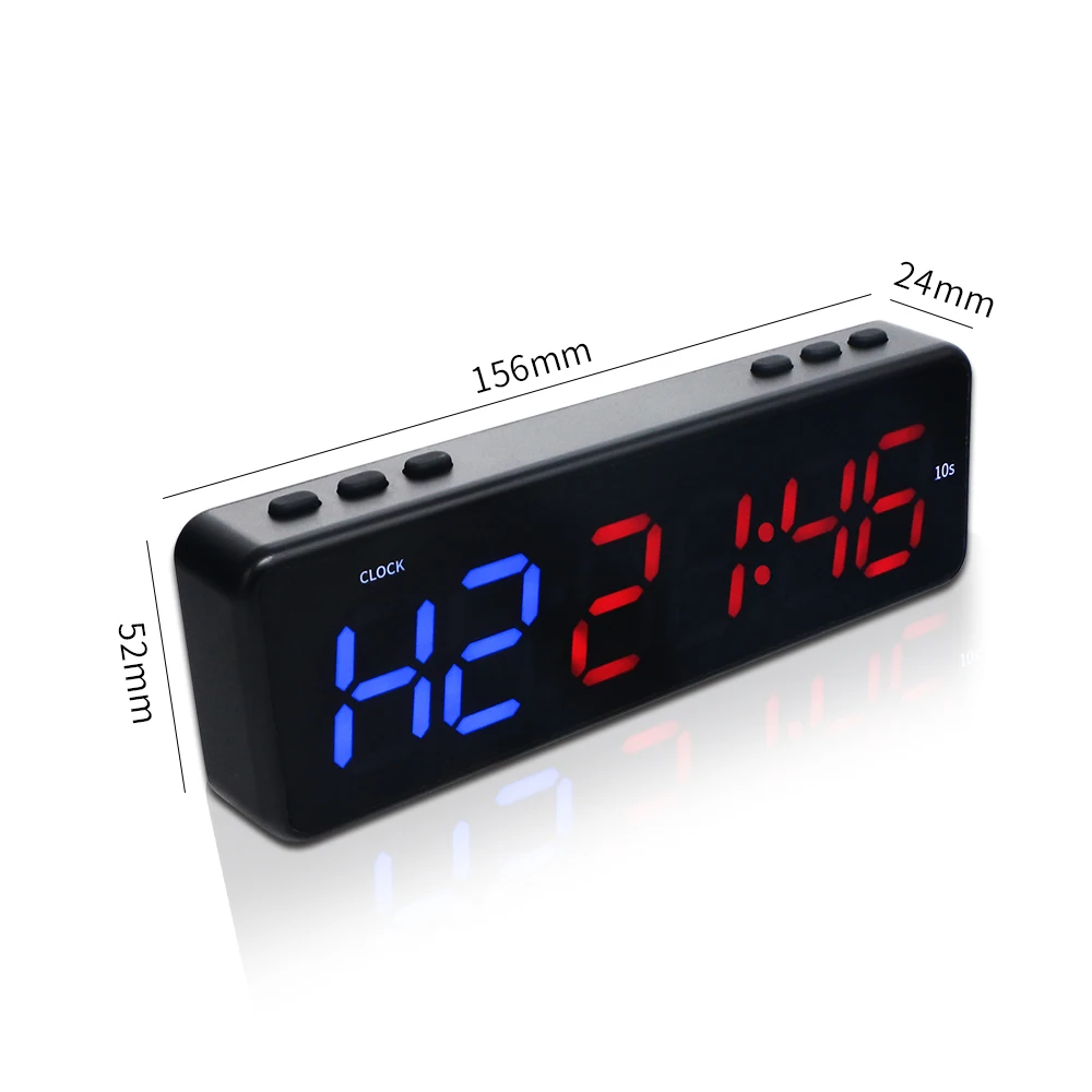 [Ganxin ] 1 inch Gym Timer Interval Timer,Bluetooth APP Control Battery Powered Workout Fitness Clock,Countdown/UP