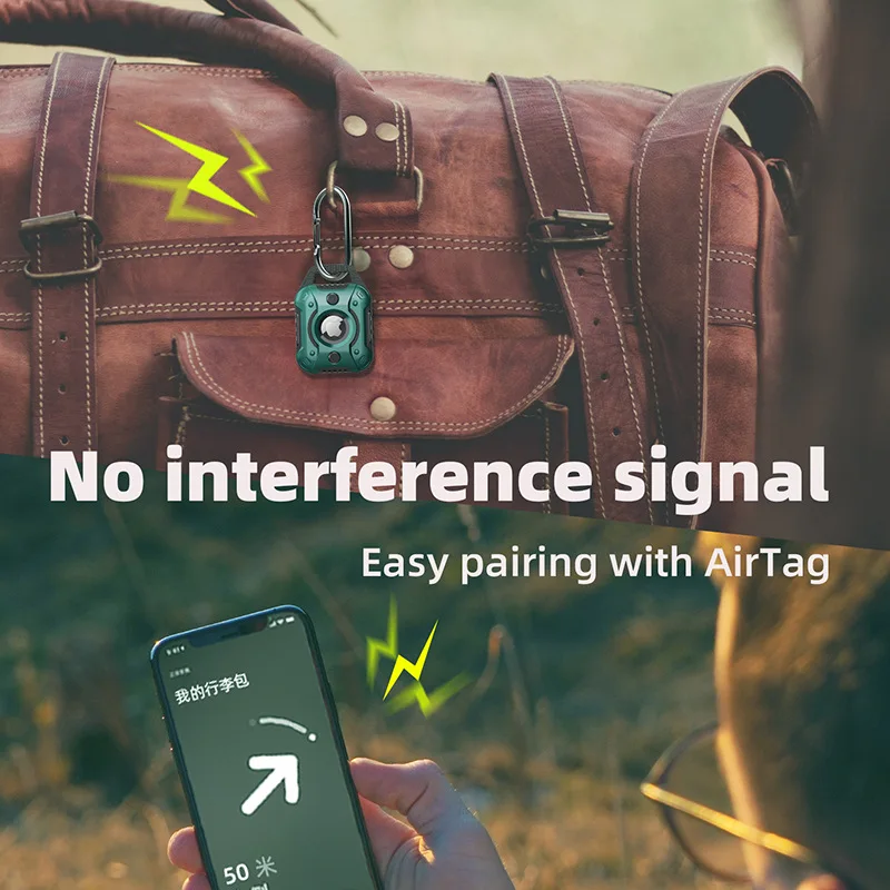 Оригинальный чехол для Airtag из ТПУ, противоударный чехол для Apple AirTag, чехол для брелока с трекером местоположения, с защитой от потери