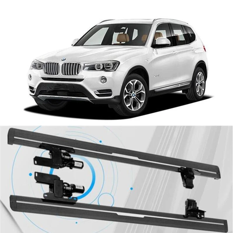 

For BMW X3 F25 2012 13 14 2015 2016 2017 Electric Motor Automatic Switch Closed Running Boards Side Step Bar Pedals Nerf Bars