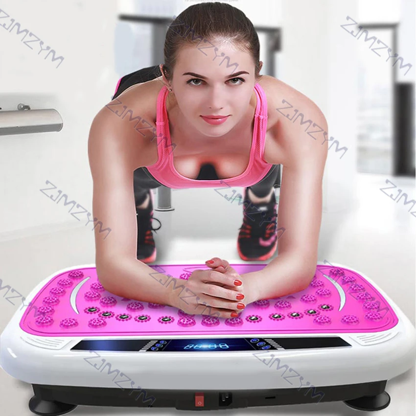 120Kg Exercise Fitness Slim Vibration Machine Trainer Plate Platform Fat Burning Shaking Body Shaper With Remote Control 220V