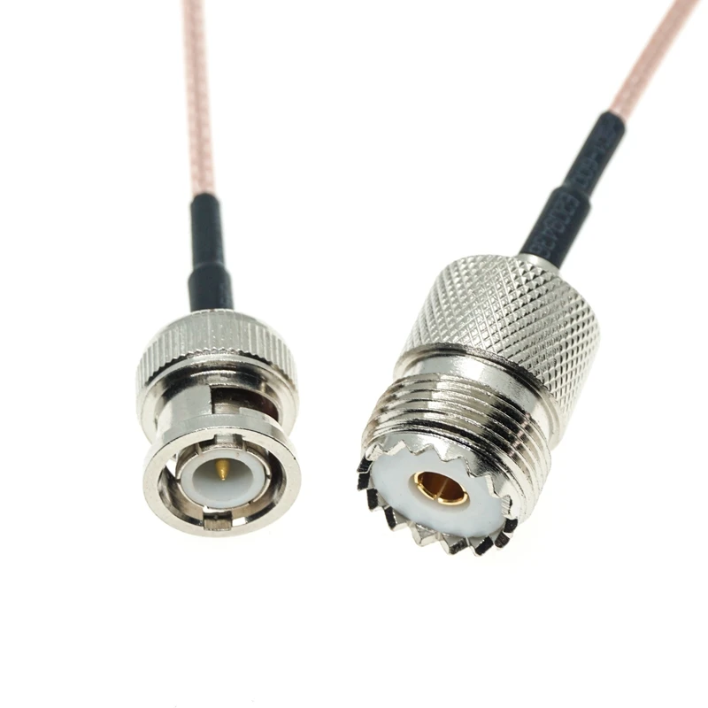 

BNC Male To UHF Female So239 So-239 Jack Straight Jumper Pigtail RG316 Cable