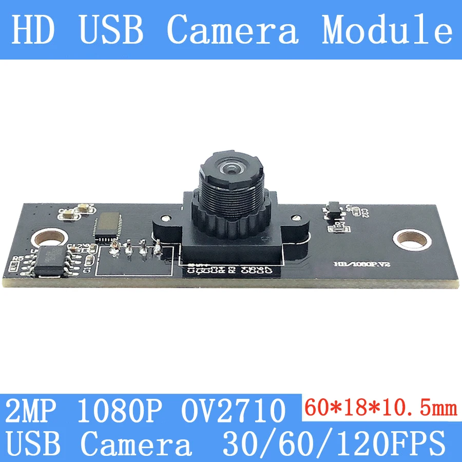 

Surveillance 2MP OV2710 Full HD 1080P OTG Webcam UVC Plug Play MJPEG 30FPS/60FPS/120FPS USB Camera Module for Android Windows