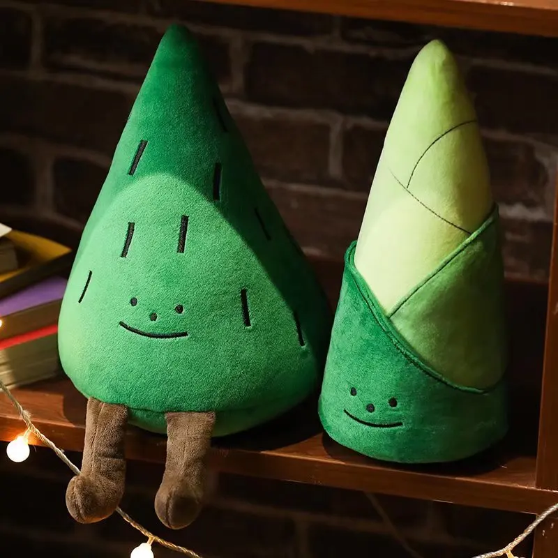 

28cm Cartoon Bamboo Shoots Doll Pine Trees Plush Toy Japanese Style Stuffed Plant Funny Plushies Appease Gifts For Kids Baby