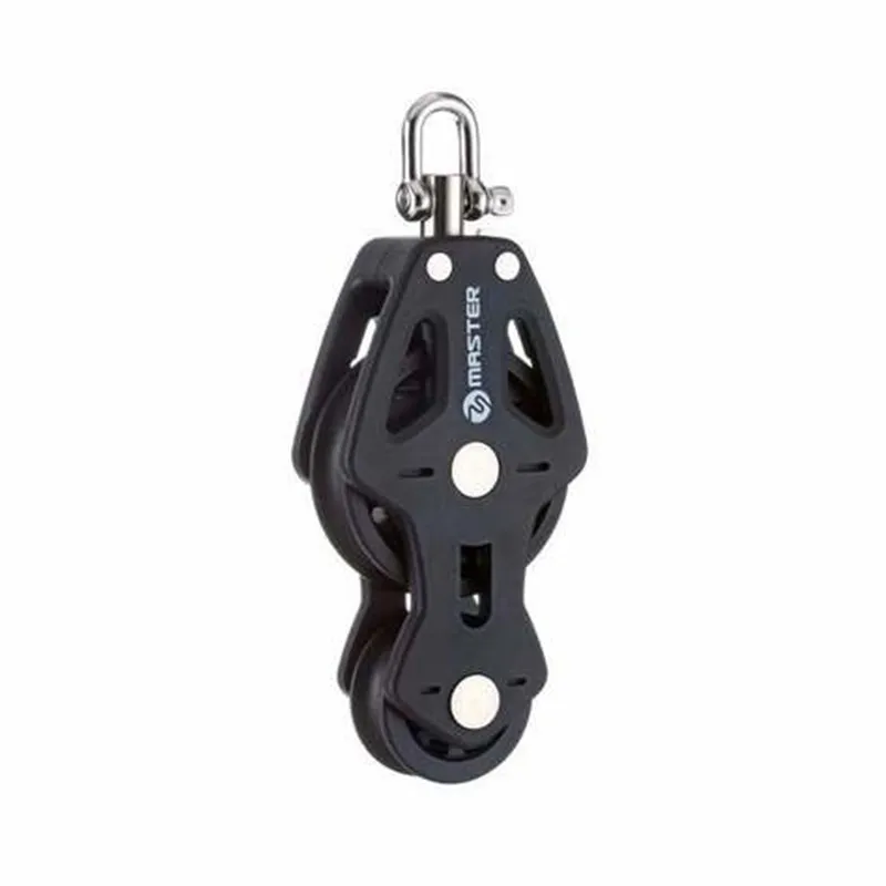 

Sailboat Hardware 60mm 2 1/3" Single Swivel Shackle Fiddle Plain Bearing Block Master BP-0619F