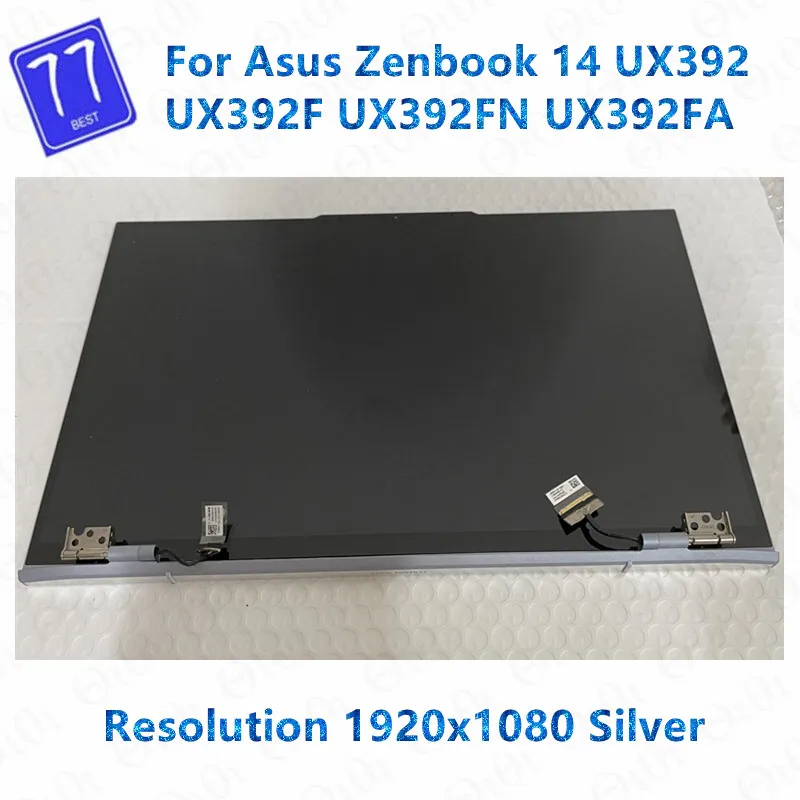 

14-inch original display FOR ASUS ZenBook 14 UX392 UX392FN UX392FA UX392F LCD screen assembly with AB cover 1920X1080 resolution