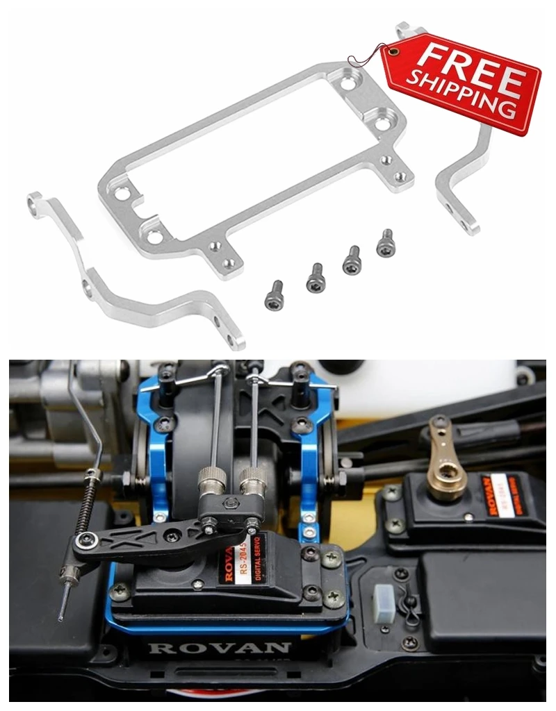 CNC Alloy Metal Servo Support Bracket Brace for 1/5 Rovan LT LOSI 5IVE-T King Motor X2 Rc Car Parts