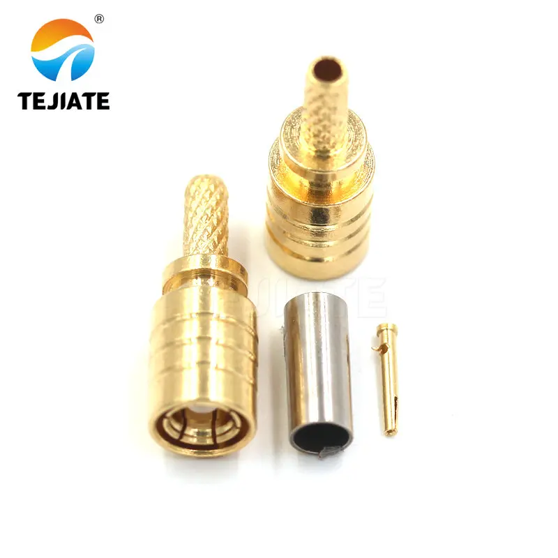 1PCS SMB Connector SMB-K/KW/J/JW-1.5 Bent Male/Female Header Press Welding RG316 Feeder Adapter