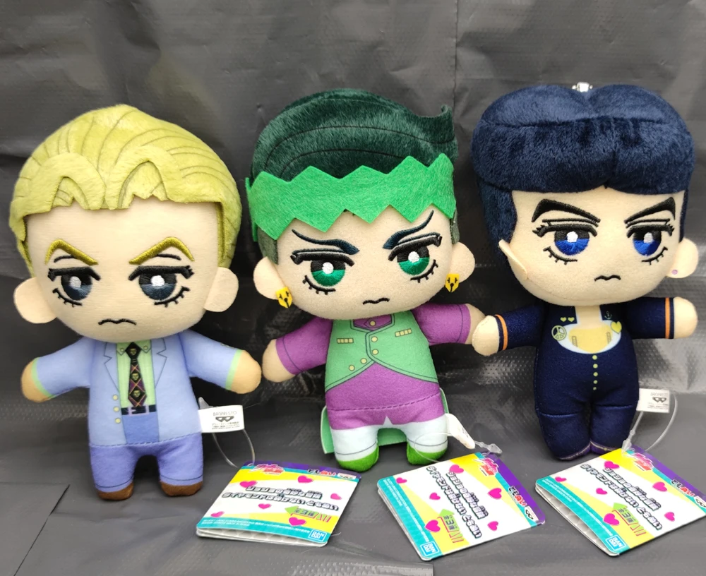 NEW Jojoss Bizarre Adventure Giorno Narancia Mista Buccellati Abbacchio Fugo Yoshikage Kira Rohan Kishibe Josuke plush toy doll