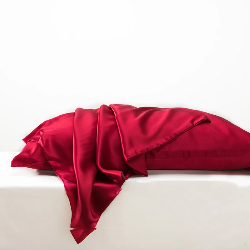 

Best Price 48x74cm Solid Color 22 Mommie 25 Momme 100% Mulbery Hyaluronic Acid Silk Pillowcase