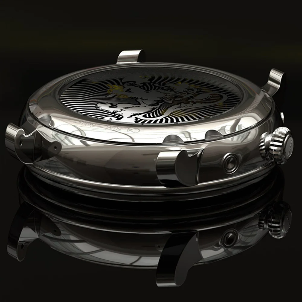 ساعات رسمية للرجال، ساعة يد أوتوماتيكية للرجال من بورمان ساعة يد ميكانيكية فاخرة للرجال مقاومة للماء بحزام جلدي سويسرا