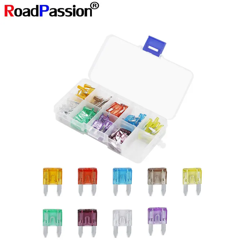 

90Pcs Car Blade Mini-Fuse Assortment Set For Auto Car Truck Motorbike 5A 7.5A 10A 15A 20A 25A 30A 35A 40A Fuse with Plastic Box