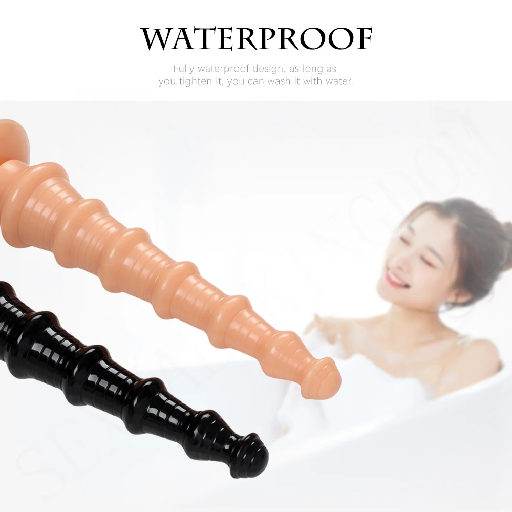 Suction Cup Anus Beads Plug Super Long Anal Plug Butt Plug Female Masturbator Prostata Massage Adult Sex Toys for Woman and Man