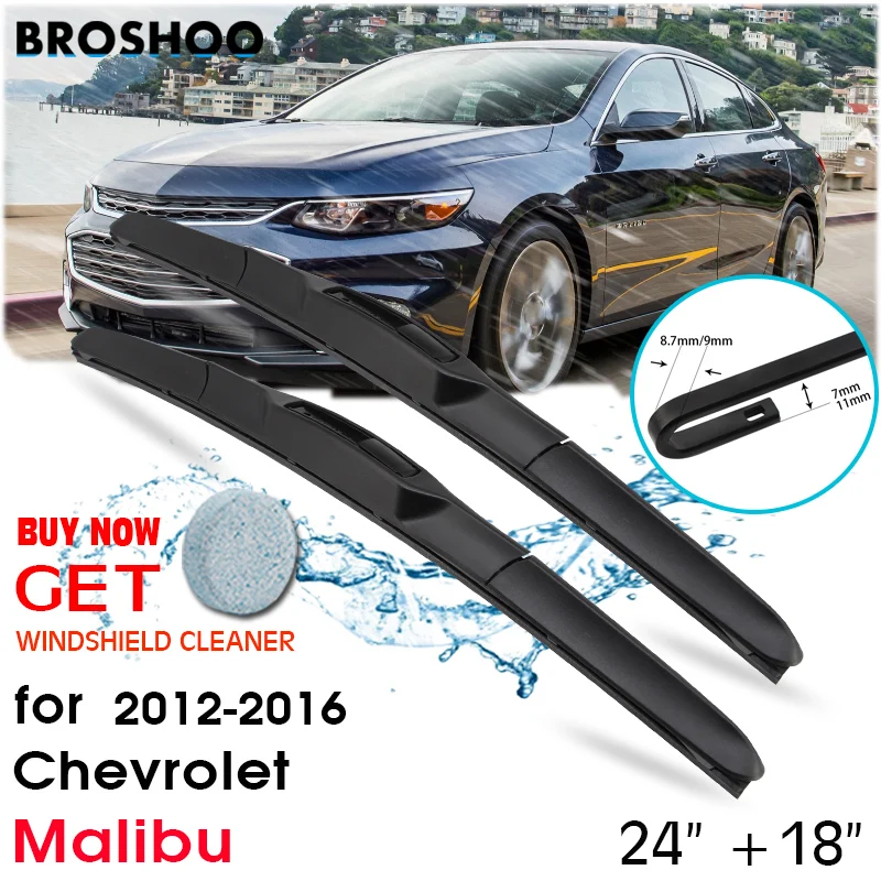 

Car Wiper Blade Front Window Windscreen Windshield Wipers Blades Auto Accessories For Chevrolet Malibu 24"+18" 2012-2016