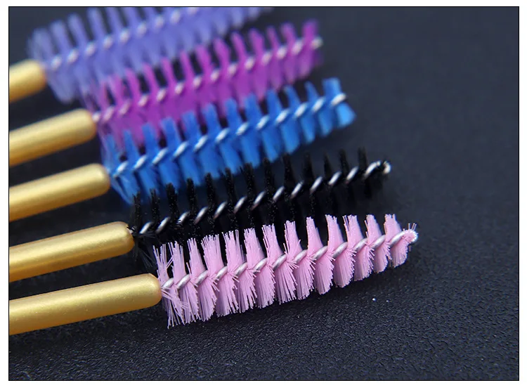 50Pcs Einweg Wimpern Pinsel Wimpern Verlängerung Werkzeuge Augenbraue Pinsel Mascara Wands Applikator Spooler Auge Wimpern Kosmetik – Detail 14