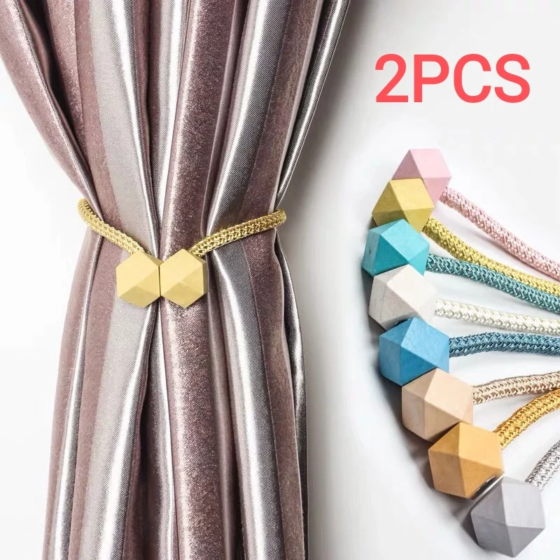 

Magnetic Curtain Tieback High Quality Holder Hook Buckle Clip Polyester Pretty and Fashion Decorative Home Accessorie