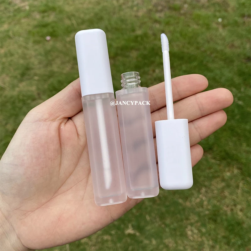 

6ml Lip Gloss Empty Plastic Tubes Refillable Bottles Lip Glaze Container Sample Vials Pink White Packing Bottles