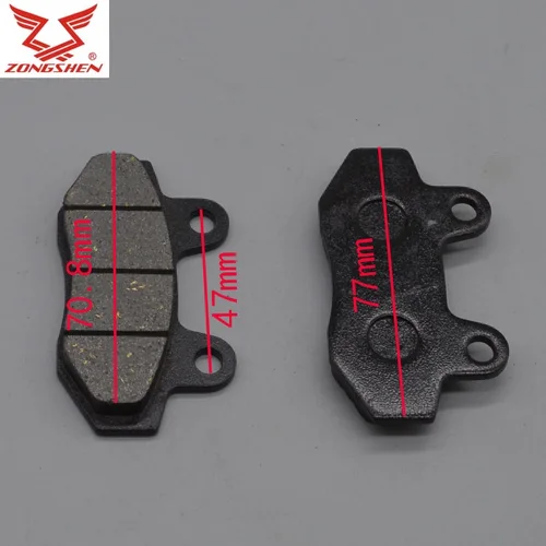 Imagen 2 del producto Para ciclón Zongshen motocicleta rx3 zs250gy-3 pastillas de freno delanteras traseras 250cc dirt pit bike accesorios