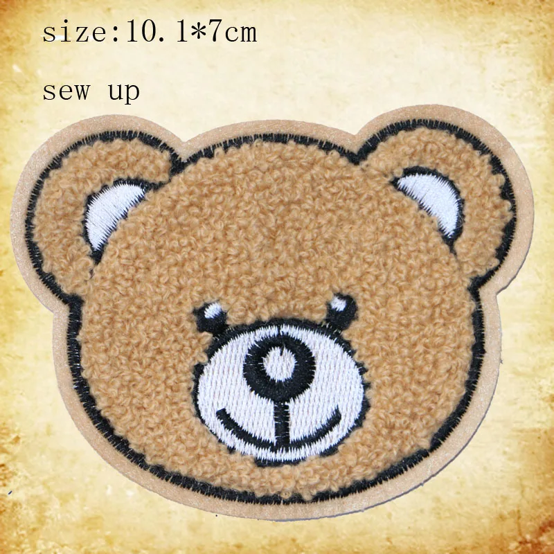 Chenille embroidery patch clothes patch cartoon cute animal bear Penguin patch DIY